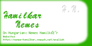 hamilkar nemes business card